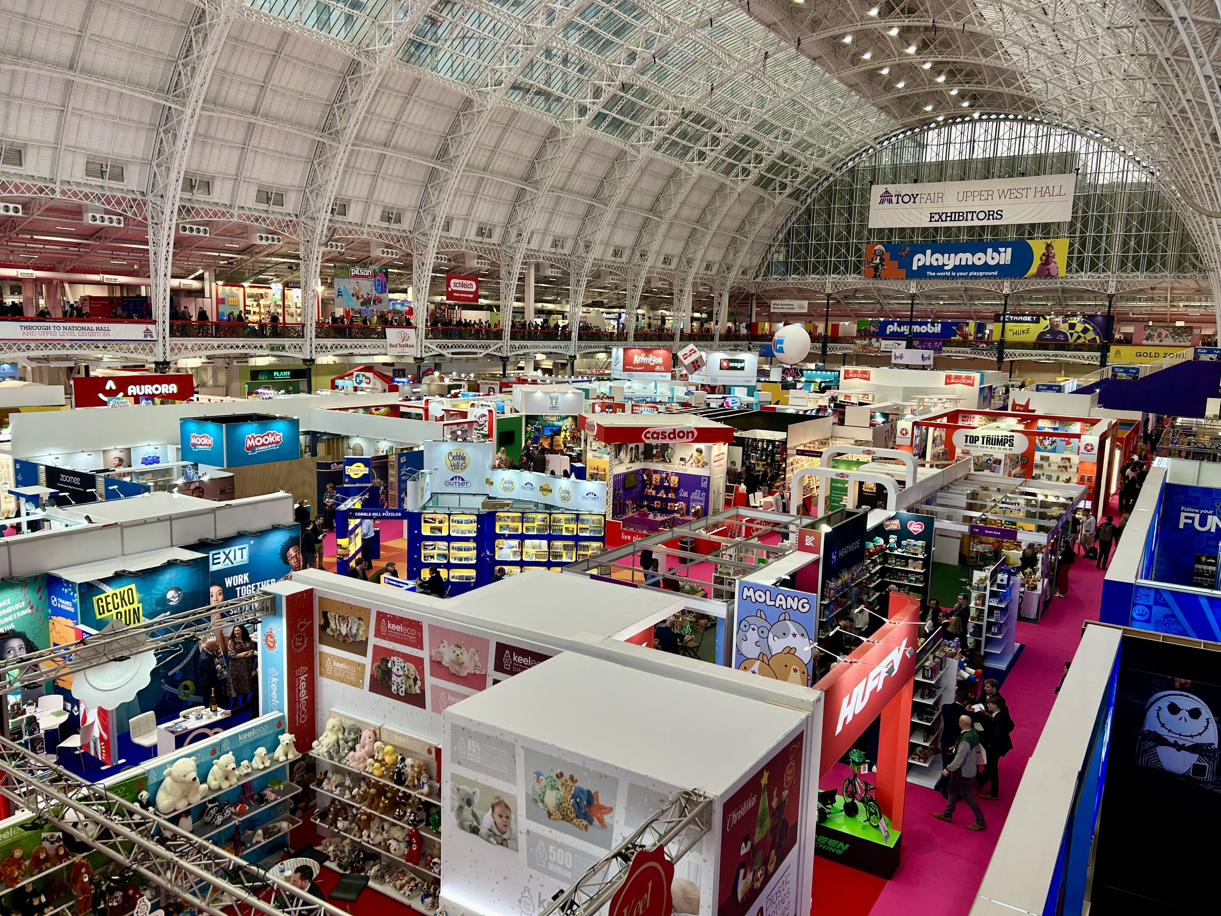 Above shot of the show floor