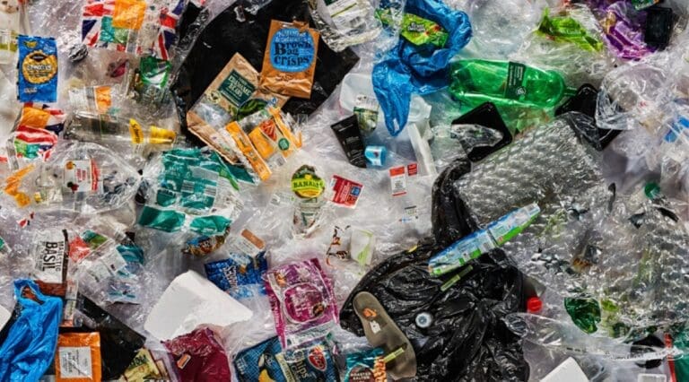 plastic pollution - plastic packaging, bottles, wrappers