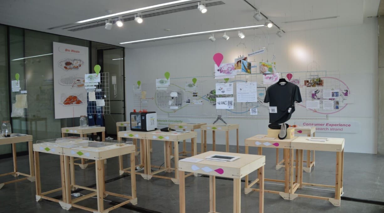 An exhibition of textiles and clothing with alongside research and information.
